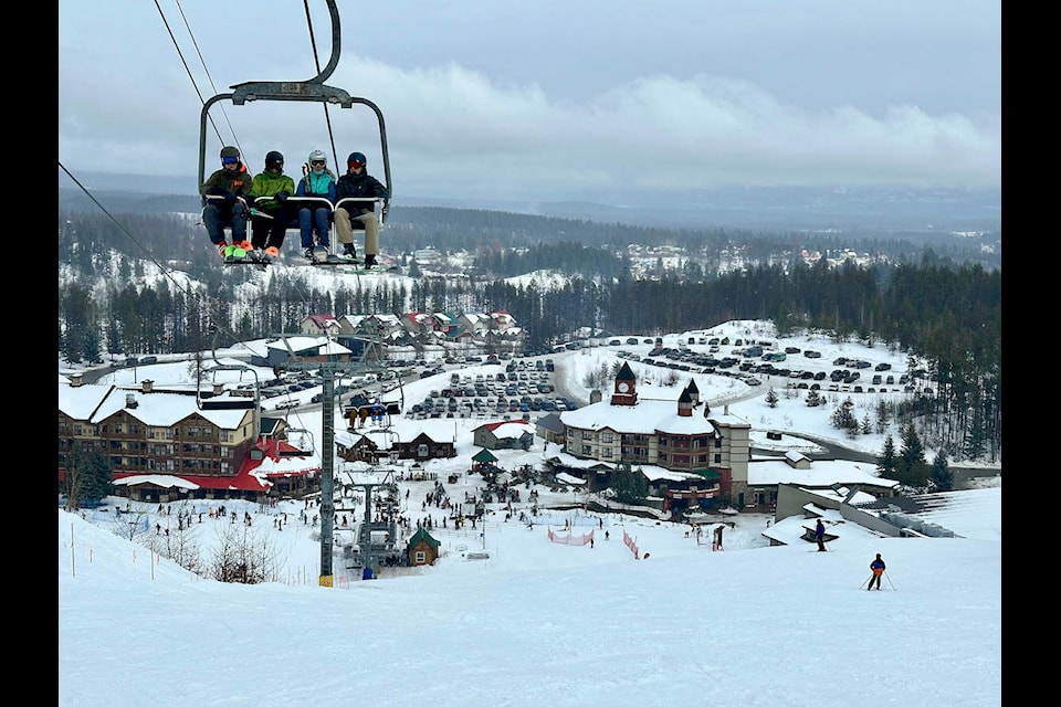 Skiers and snowboarders braved the elements for Community Day at Kimberley Alpine Resort. 