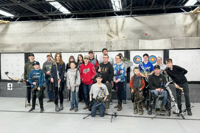 Archers competed in Quesnel at an indoor shoot on Jan. 28. (Cara Fraser photo) 