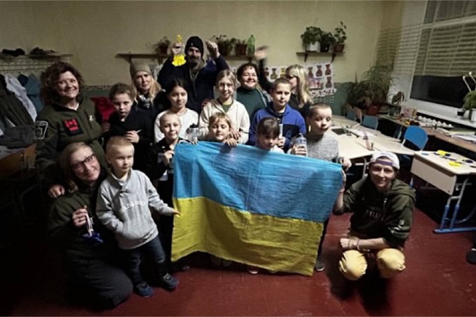 Darrell McKay visits a dance class on the Russian border. Photo supplied 