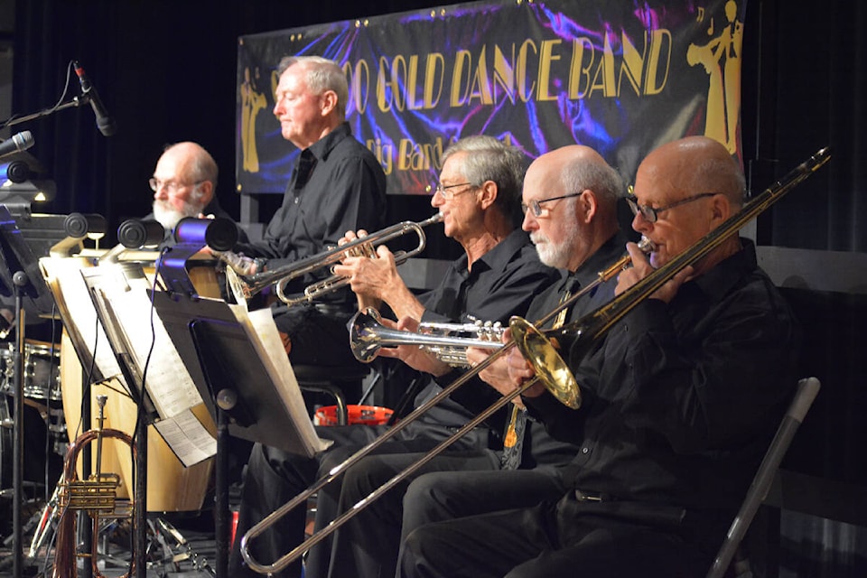 Cariboo Gold Dance Band perform in the Gibraltar Room. (Monica Lamb-Yorski photo - Williams Lake Tribune) 