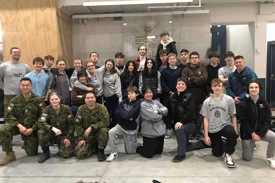 The majority of the 26 athletes that attended the second annual Seaforth Cup at the Seaforth Armoury in Vancouver on Jan. 27 came home with top-six finishes. (Courtesy of Nick Zuback/Queen Margaret’s School) 