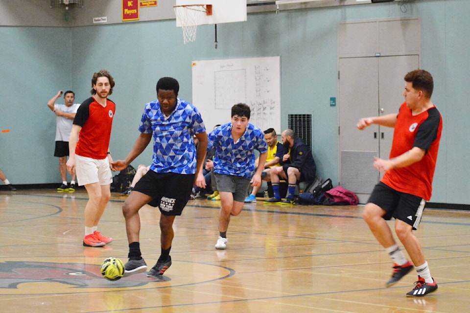 Williams Lake Men’s Soccer League boasts a multicultural slate of players. (Monica Lamb-Yorski photo - Efteen) 