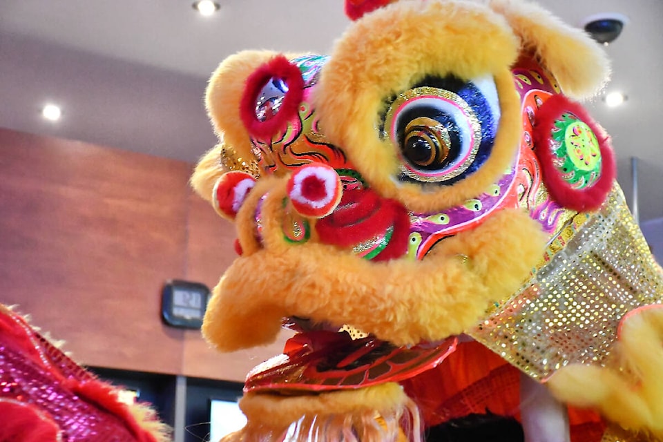  Dancers performed the lion dance to celebrate the Lunar New Year at Cascades Casino on Saturday, Feb. 10. (Kyler Emerson/91ԭ Advance Times) 