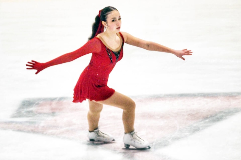 Micha Torres Hernandez competes in Star 8 Freeskate at the Island region championships. (Photo by Anthony Searle) 