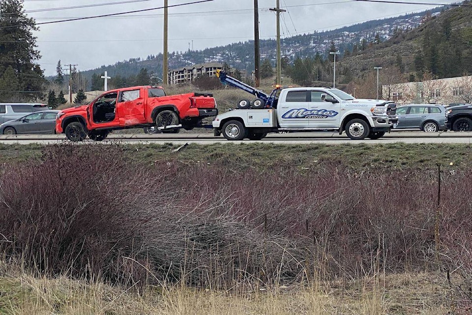 Truck involved in crash. (Photo/Dave Ogilvie) 