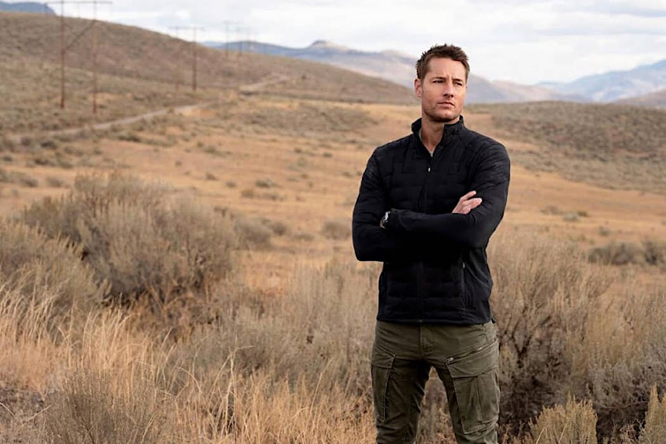 Justin Hartley stars in the new CBS TV series ‘Tracker’, the opening minutes of which were filmed near Cache Creek in B.C.’s Southern Interior. (Photo credit: CBS)