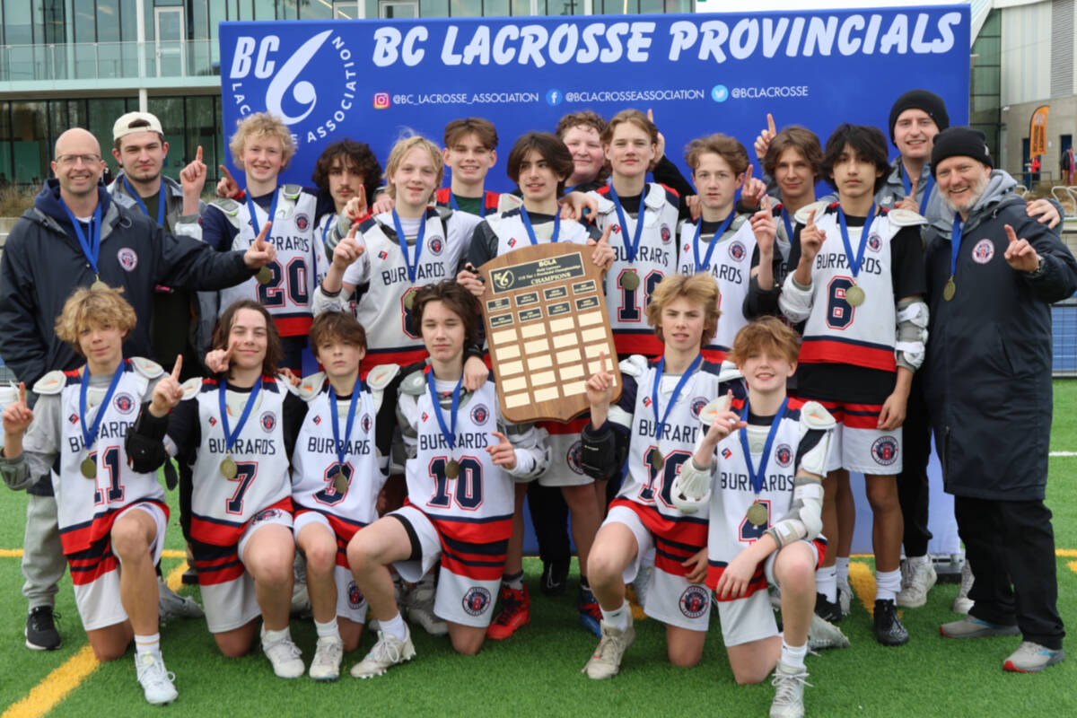 Ridge Meadows Burrards take five medals at field lacrosse provincials