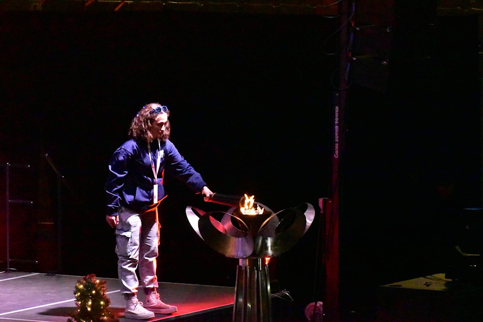 The 2024 Lhtako Quesnel BC Winter Games opening ceremonies took place at the West Fraser Centre on Thursday night, Feb. 22. (Jordy Cunningham/Capital News) 