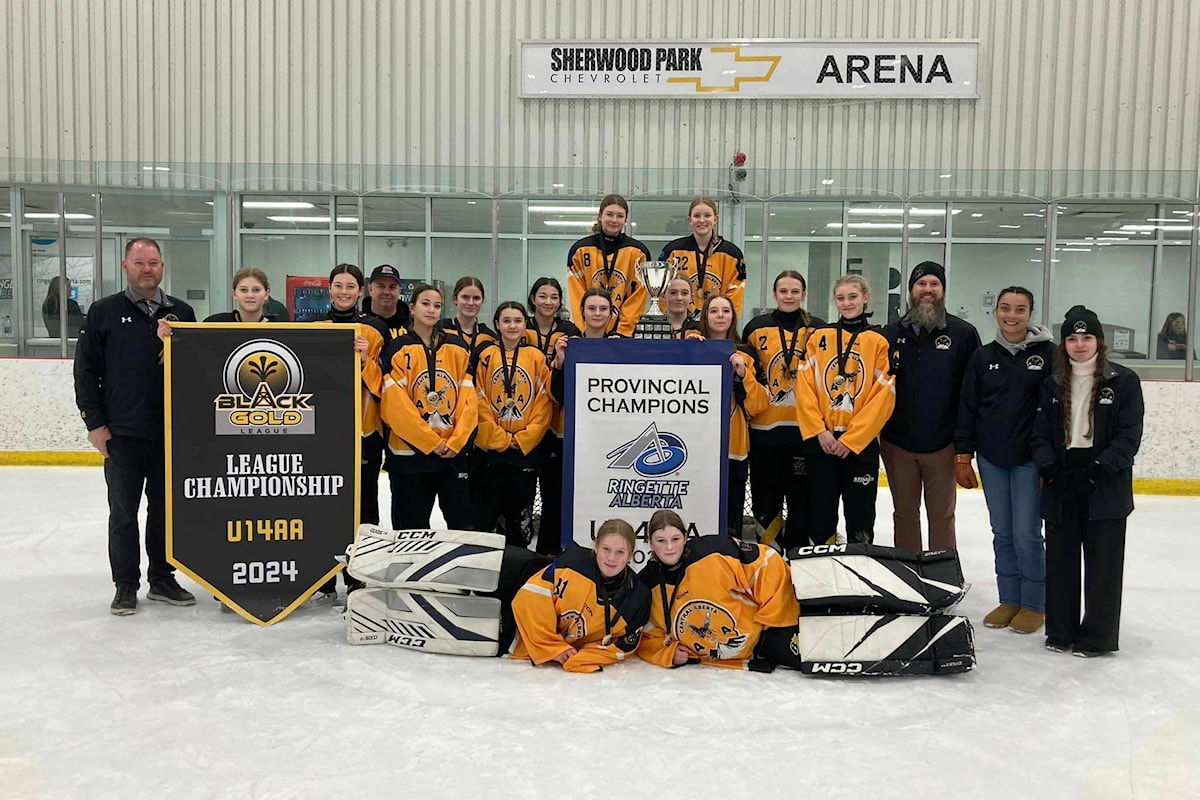 U14AA Central Alberta Sting win Ringette Alberta provincial