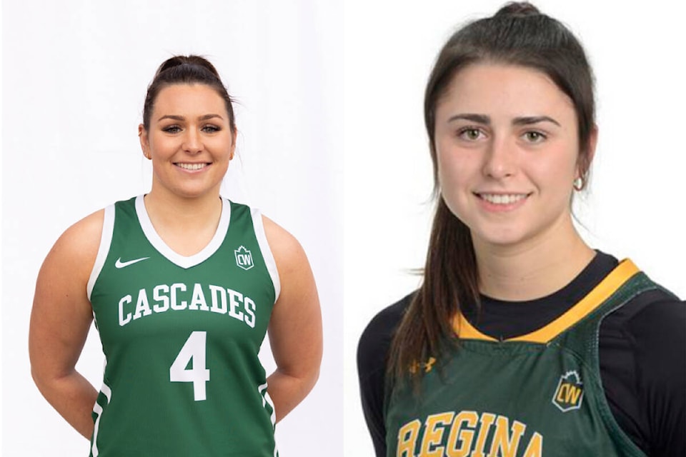 UFV’s Maddy Gobeil and Regina’s Jade Belmore are two of the top players in Canada West women’s basketball. The pair square off tonight in the CW quarterfinal round. 