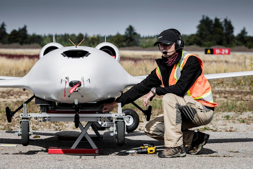 The University of Victoria is working with Bombardier to test aircraft for the EcoJet project. (Photo courtesy of Bombardier) 