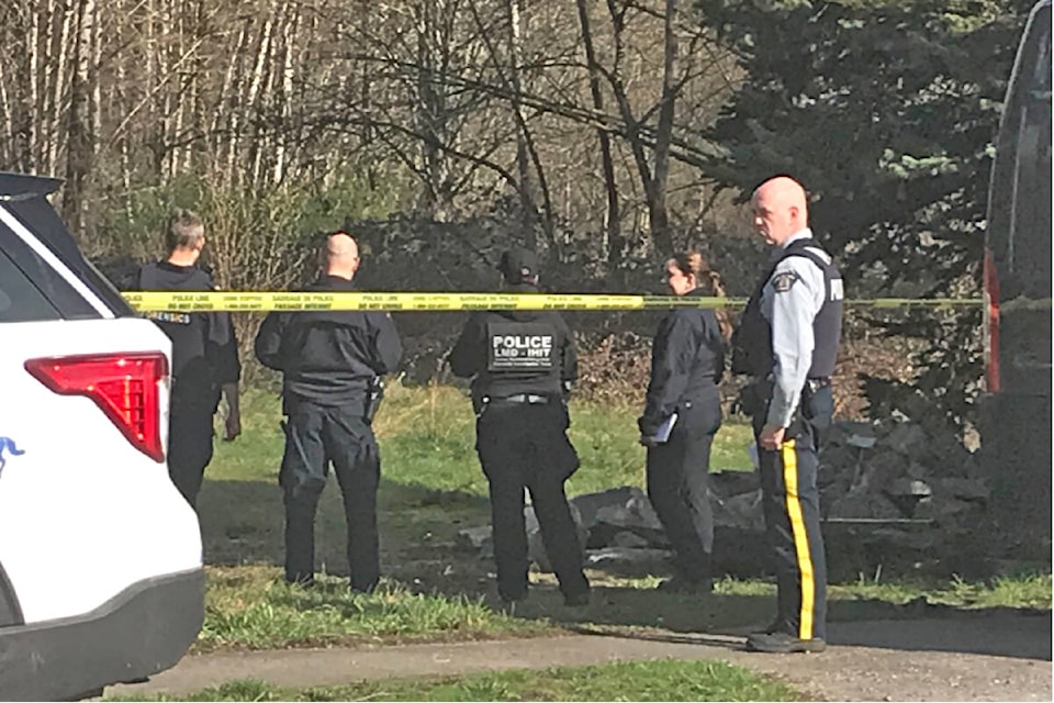 Police and IHIT at a Willoughby area site Tuesday, March 29, 2022, where Nicholas Ball was killed. (91ԭ Advance Times files) 