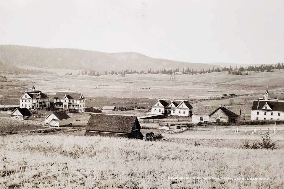 An historical photograph of St. Joseph’s Mission and Industrial School in the Cariboo. (Photo courtesy of the Museum of the Cariboo Chilcotin) 