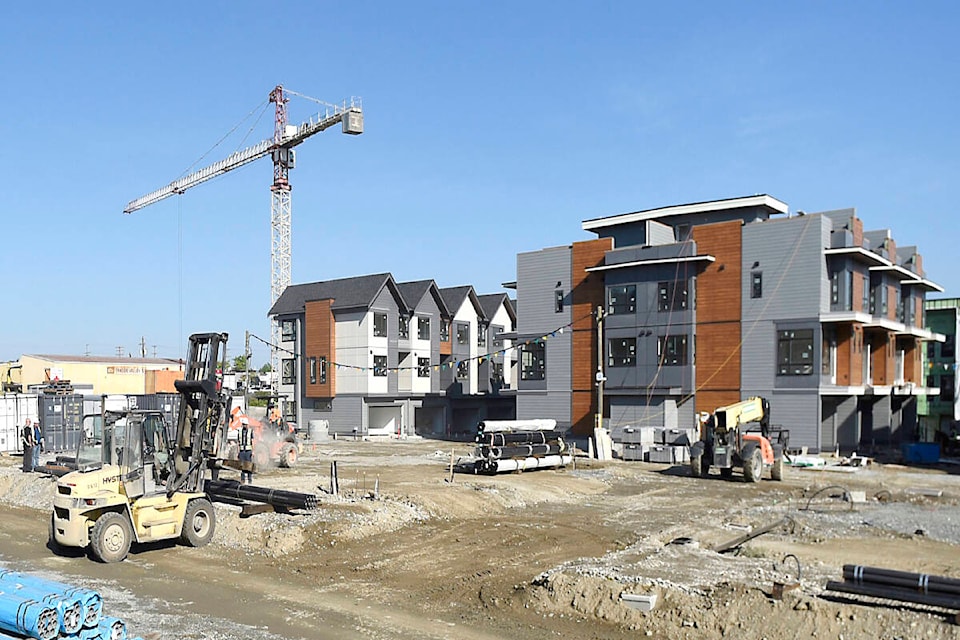 Numerous housing condo and townhouse projects are underway in Abbotsford. (John Morrow/Abbotsford News) 