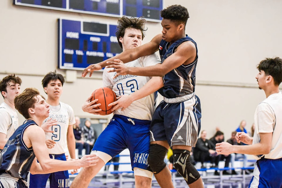 Wednesday marked Day 1 of play in the BC School Sports Boys Basketball Provincial Championships at Langley Events Centre. (Ryan Molag, Langley Events Centre/Special to Langley Advance Times) 