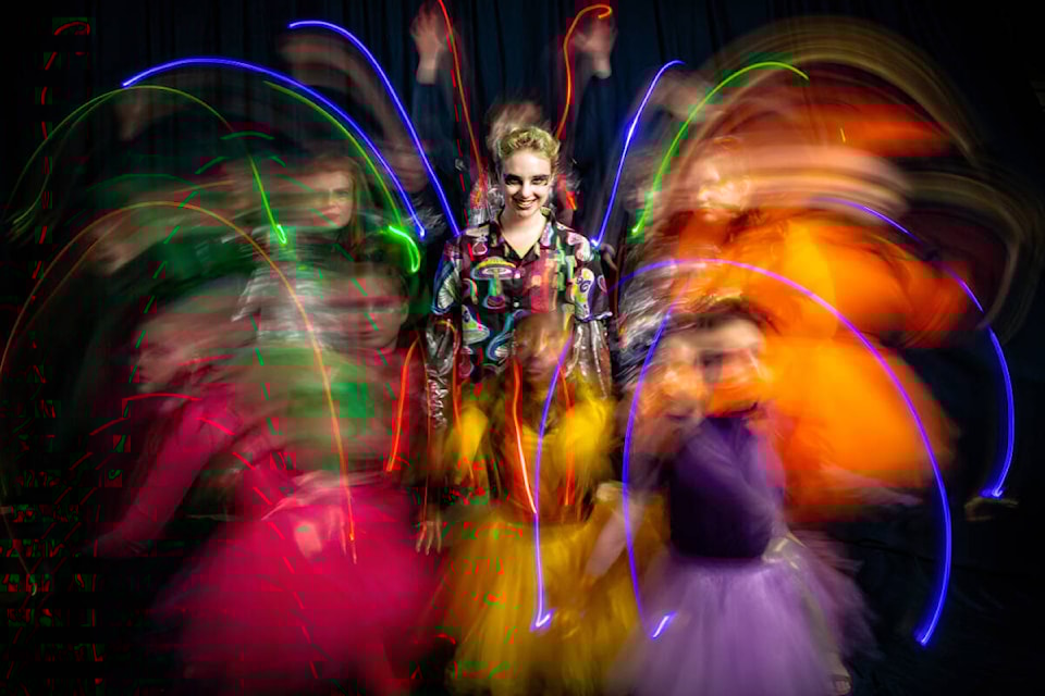Lex Diersch plays Puck in the Trinity Western University’s farewell production of A Midsummer Night’s Dream, opening Tuesday at the  campus. The show runs through to March 23. (Jef Gibbons, TWU/Special to ) 