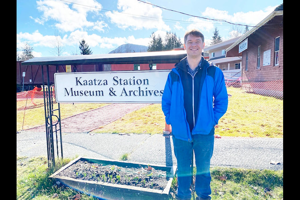 Henry John, who has been the archive and collaborations coordinator with the Kaatza Museum since 2020, celebrated his bittersweet last day on Feb. 22. (Chadd Cawson/Gazette) 