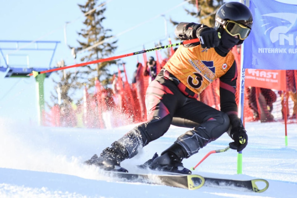 Zakary Lowry represented Zone 4 at the Alberta Winter Games in alpine skiing. (photo courtesy Melissa Lowry) 