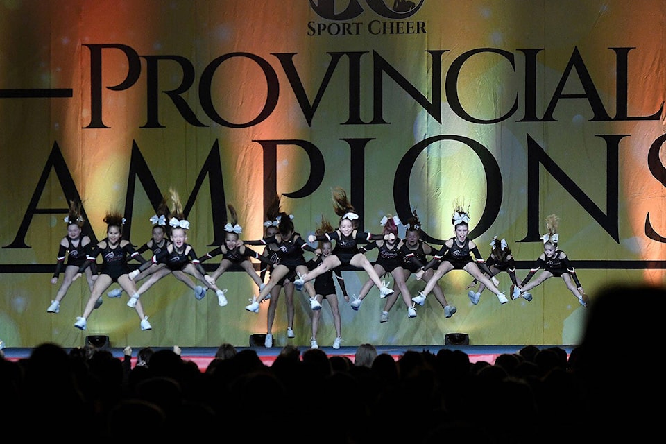 Thousands of cheerleaders were in Abbotsford for the BC Provincial Championships 2024 at the Tradex in Abbotsford on Saturday, March 9, 2024. (John Morrow/ Abbotsford News) 