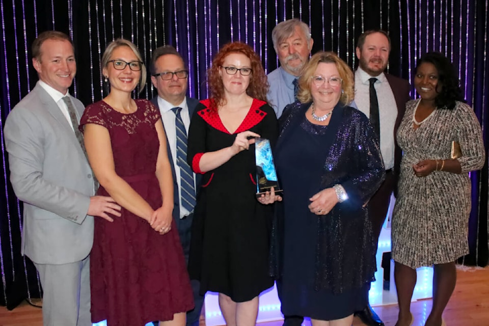 Hopcott Farms was given the Large Business of the Year Award at the 2024 Business Excellence Awards gala on March 9. (Brandon Tucker/The News) 