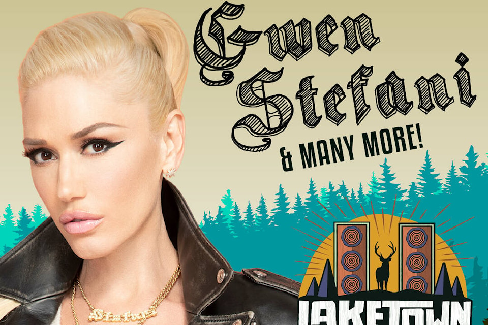 The 2024 Laketown Shakedown will have an array of music genres at Cowichan Valley’s Laketown Ranch, including big names Gwen Stefani, Busta Rhymes, and Bone Thugs and Harmony. (Submitted) 