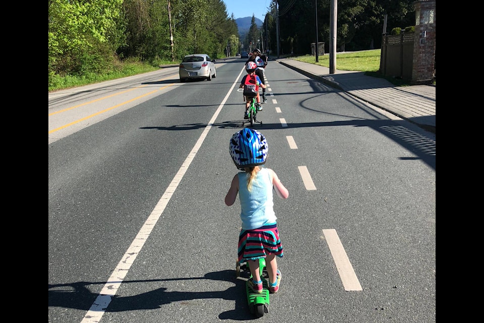 Yennadon Elementary was one of the winners of a HUB Cycling award for its performance in the 2023 Bike to School Week program. (Yennadon Elementary/Special to The News) 