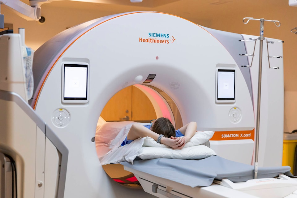 The new Siemens CT Scanner was purchased and installed as part of the CT Expansion project at VJH. Through the generosity of the community, the VJH Foundation raised $6.3M to help double CT scanner capacity in the North Okanagan. (VJH Foundation photo) 