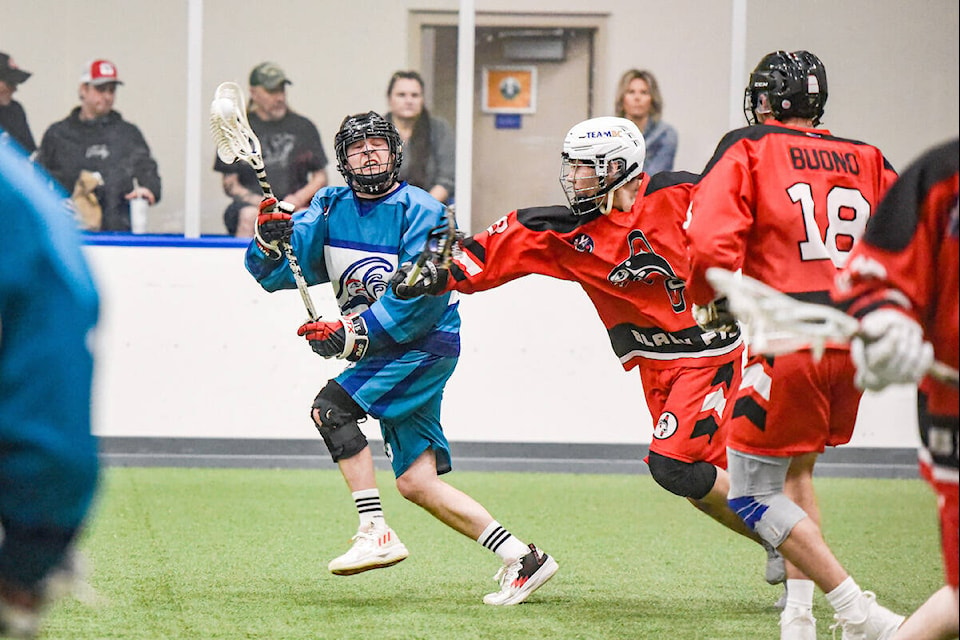  Black Fish and Shooting Eagles will meet in the best-of-three Arena Lacrosse League West Division championship series at Langley Events Centre following their respective semi-final victories on March 24. (Ryan Molag/Langley Events Centre/Special to Langley Advance Times) 