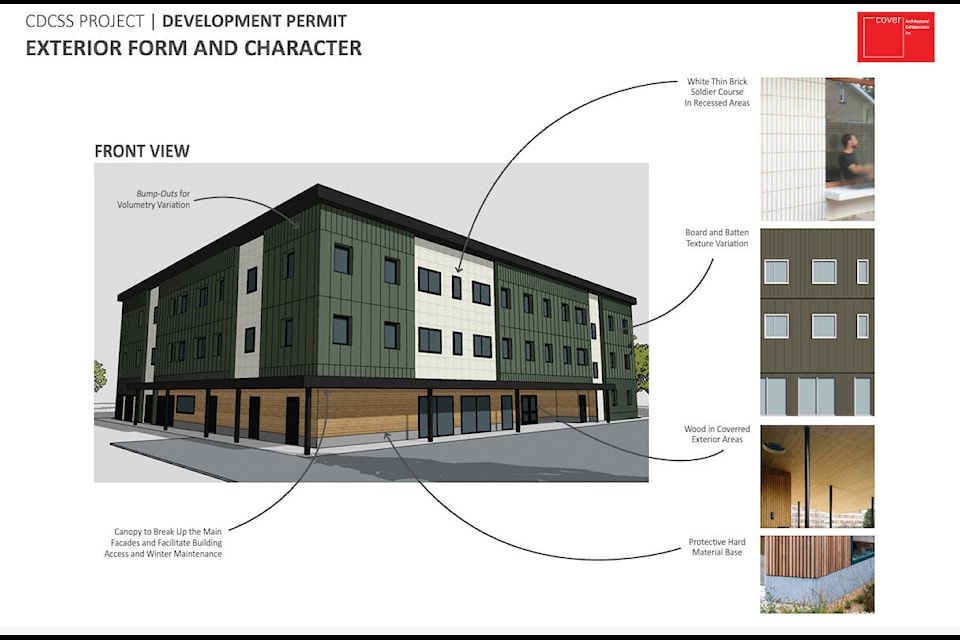  Castlegar Community Services and BC Housing is planning to develop a housing project in Castlegar. Image: Cover Architecture  