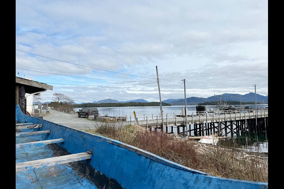 The water taxi pier in Bella Bella to Shearwater. (Tom Schoen photo) 