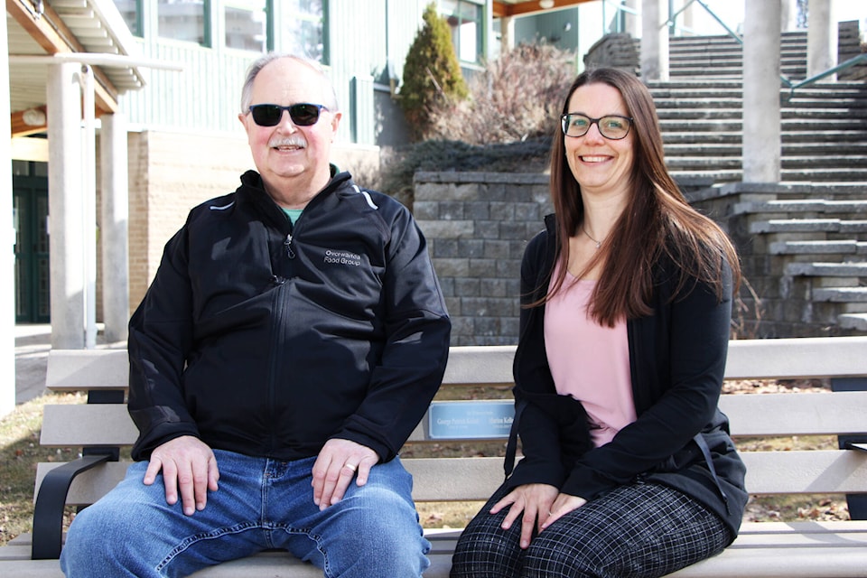 South Cariboo Health Foundation president Richard Bullen has been pleased to welcome Danielle Sabiston to the role of the foundation’s new public relations/fundraising coordinator. (Patrick Davies photo - 100 Mile Free Press) 