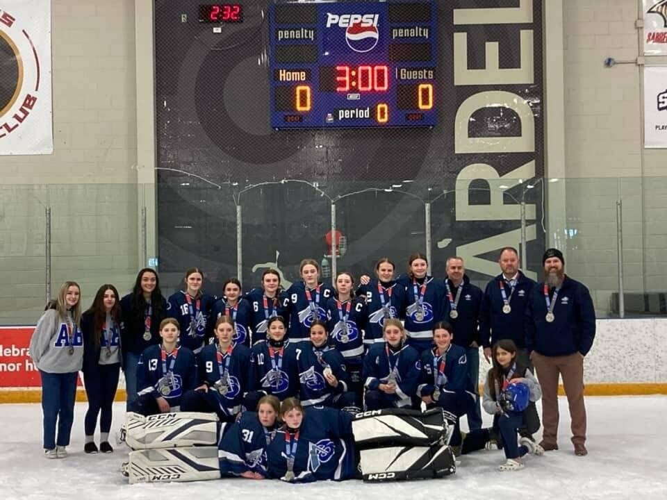 U14AA Central Alberta Sting win silver at Western Canadian Ringette