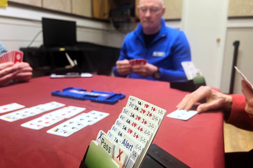 This month marks the 60th anniversary of the North Okanagan Duplicate Bridge Club, which got its start in Vernon in March 1964. (Brendan Shykora - Morning Star) 