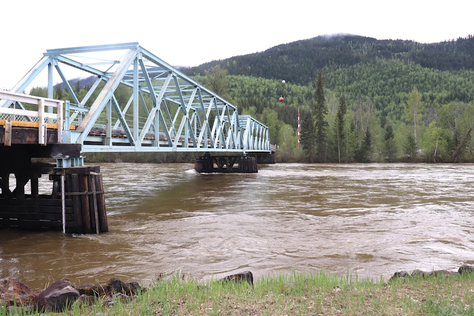North Thompson River blue bridge crossing heading towards Dunn Lake Road. Photo / Zephram Tino Black Press Media