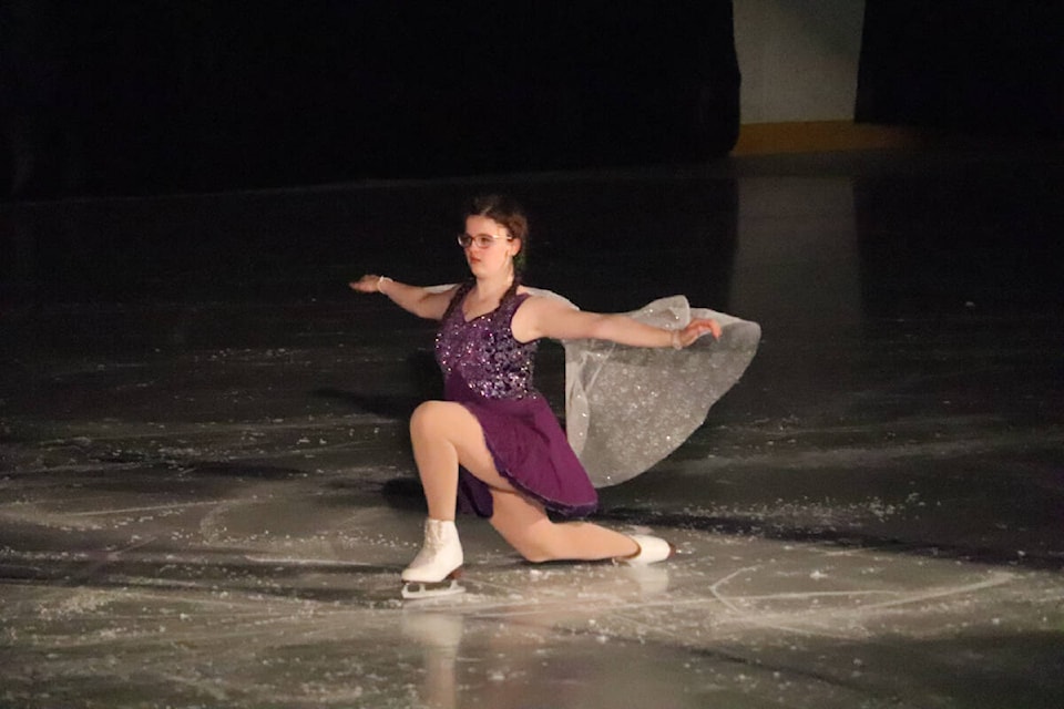 Sarah Miller skated to the Sugar Plum Fairy during the March 7 Raft Mountain Skating Club’s ‘50 years on the big screen’ gala. (Photo by Zephram Tino) 