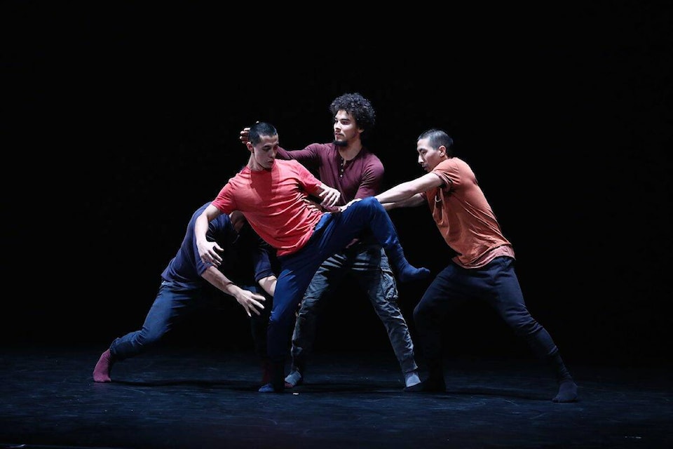 Montreal’s dance troupe RUBBERBAND brings their poetry in motion dance moves to the CPAC stage with Vic’s Mix as they pay homage to choreographer Victor Quijada’s immense repertoire. (Submitted) 