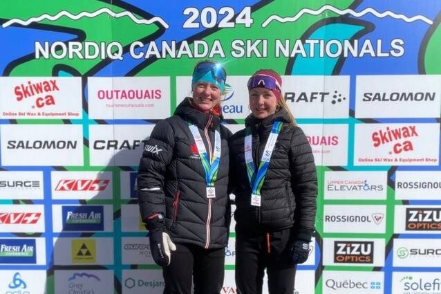 Williams Lake cross country skiers Anika and Nadia Wallin are competing in the 2024 Nordiq Canada Ski Nationals in Gatineau, Quebec. (Paul Wallin/Contributed to Efteen) 