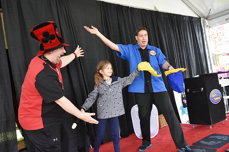 Norden the Magician and his partner Gordon are always a hit with children and adults alike at the Ridge Meadows Home Show Family Festival. (Colleen Flanagan/The News) 