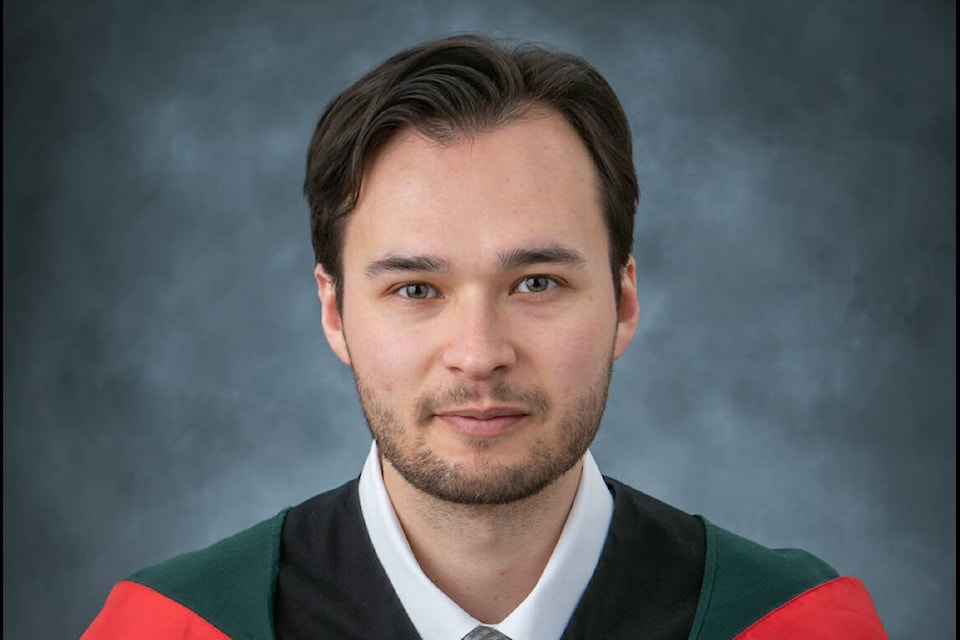 Gavin Cazon-Wilkes is a recent University of Alberta Law School graduate. The former Fort Simpson resident is now articling and hopes one day to return home to practice law. Photo courtesy of Gavin Cazon-Wilkes 