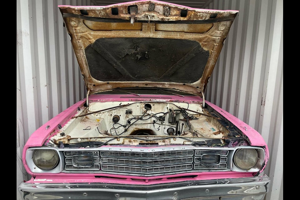 Chilliwack’s iconic pink car is being auctioned off by Beekman Auctions for the Salvation Army. (Beekman Auctions) 