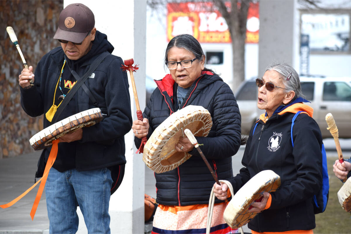 Indigenous friends, family drum outside Quesnel murder trial Greater