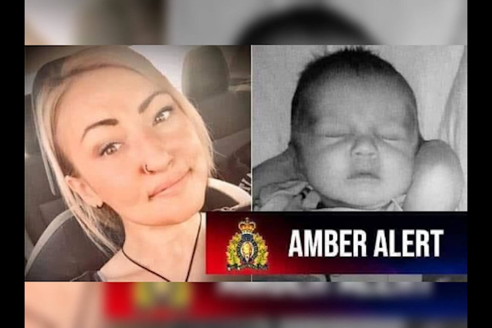 Langley RCMP issued an Amber Alert on Thursday, April 4, 2024, for a missing three-month-old baby. (Langley RCMP Twitter) 
