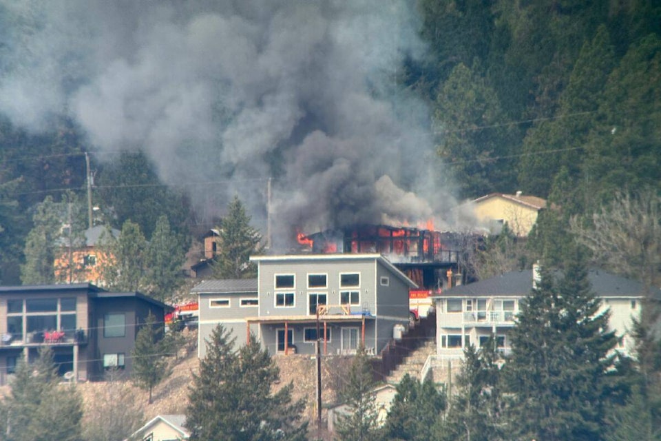 A resident of the nearby community snapped some photos of the blaze. (David Pusey Photo) 