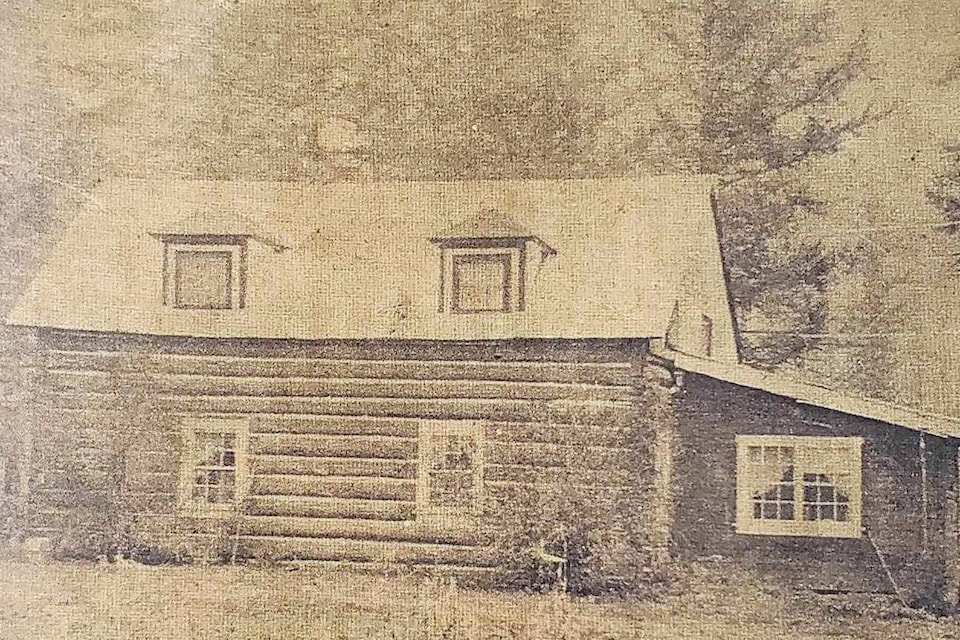 The 1862 Dunlevy Roadhouse, which later became the Dunlevy residence on the ranch. Photo taken about 1960. (Tribune files) 
