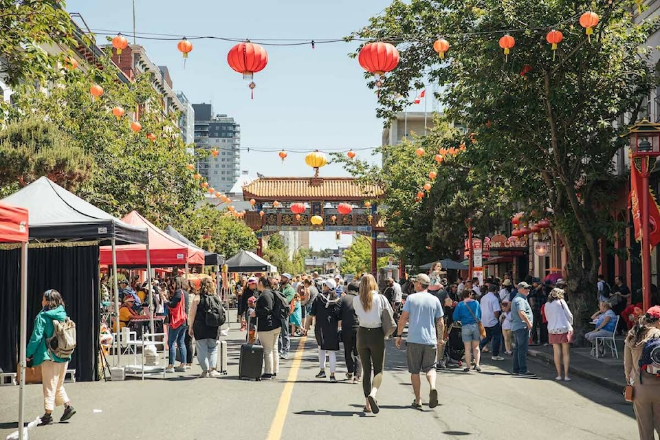 Victoria’s Chinatown, focused on the 500–600 block of Fisgard Street, is the second oldest in North America following San Francisco. (Michelle Proctor) 