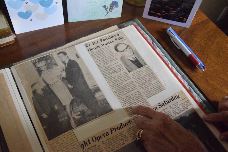 Dr Portelance was on the board of governors at UVic, but he was reluctant to wear tuxedos, according to his widow Letitia Portelance. (News Staff/ Thomas Eley) 
