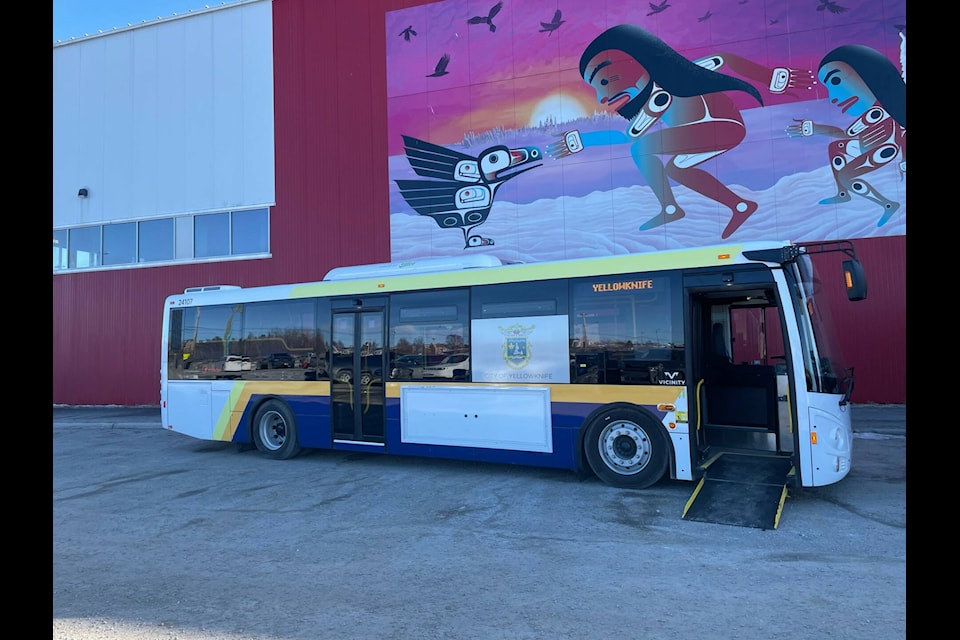 This is one of the new buses being rolled out by the City of Yellowknife. Devon Tredinnick/NNSL photo 