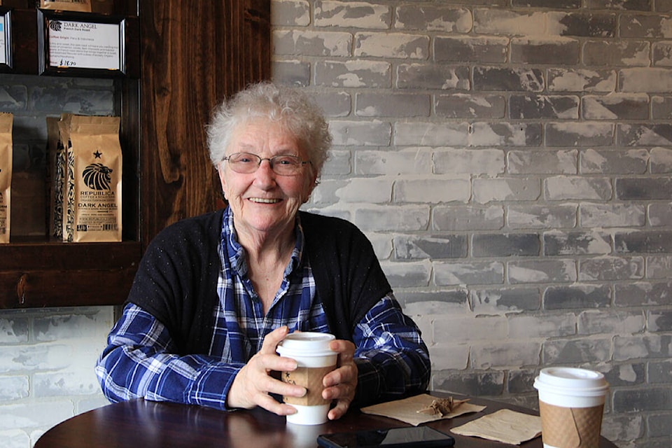 Susie “Francis” Hall sits down for a coffee and a chat. The life-long entertainer recently retired from performing. (Photo: Malin Jordan) 