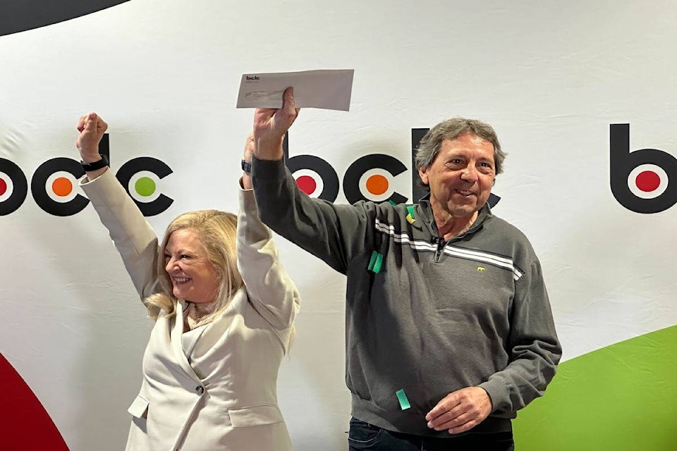Greg Moroso won $1.485 million after taking a seat at Chances Casino Kelowna on March 22, 2024. (Jordy Cunningham/Captial News) 