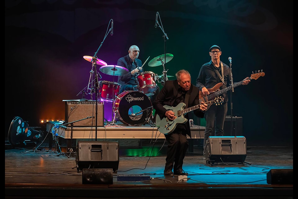 Tom Lavin and the Legendary Powder Blues brought its 46th anniversary tour to the Clarke Theatre on Friday, April 5. The band had the crowd dancing in the isles and bopping with the blues. / Bob Friesen Photo 